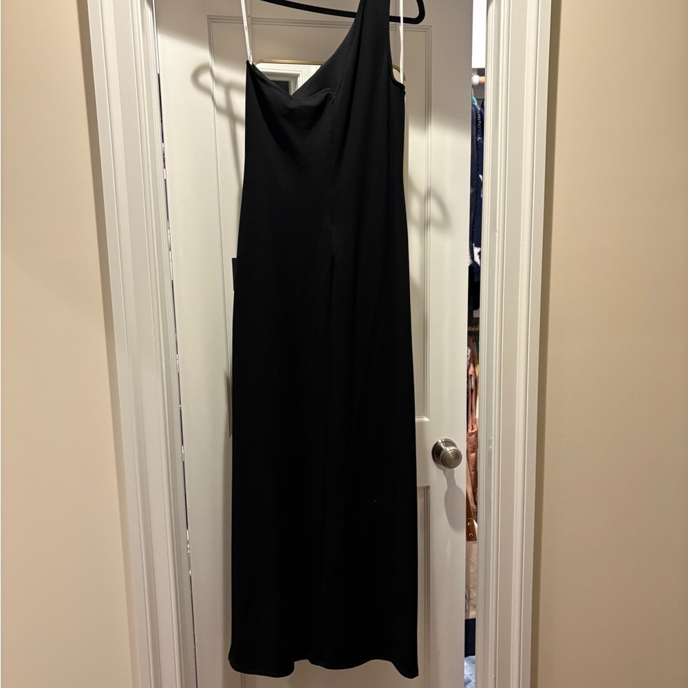 Lulu's Chic Black One-Shoulder Dress - Picture 2 of 9